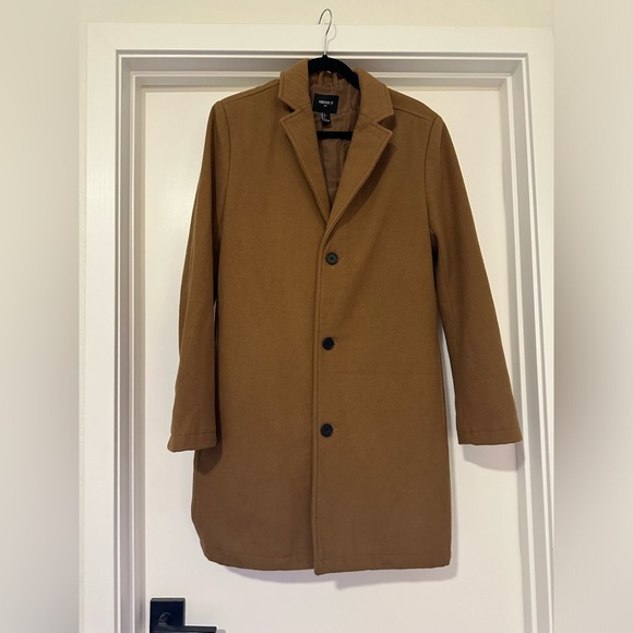 Forever 21 Mens Trench Coat - Picture 8 of 8